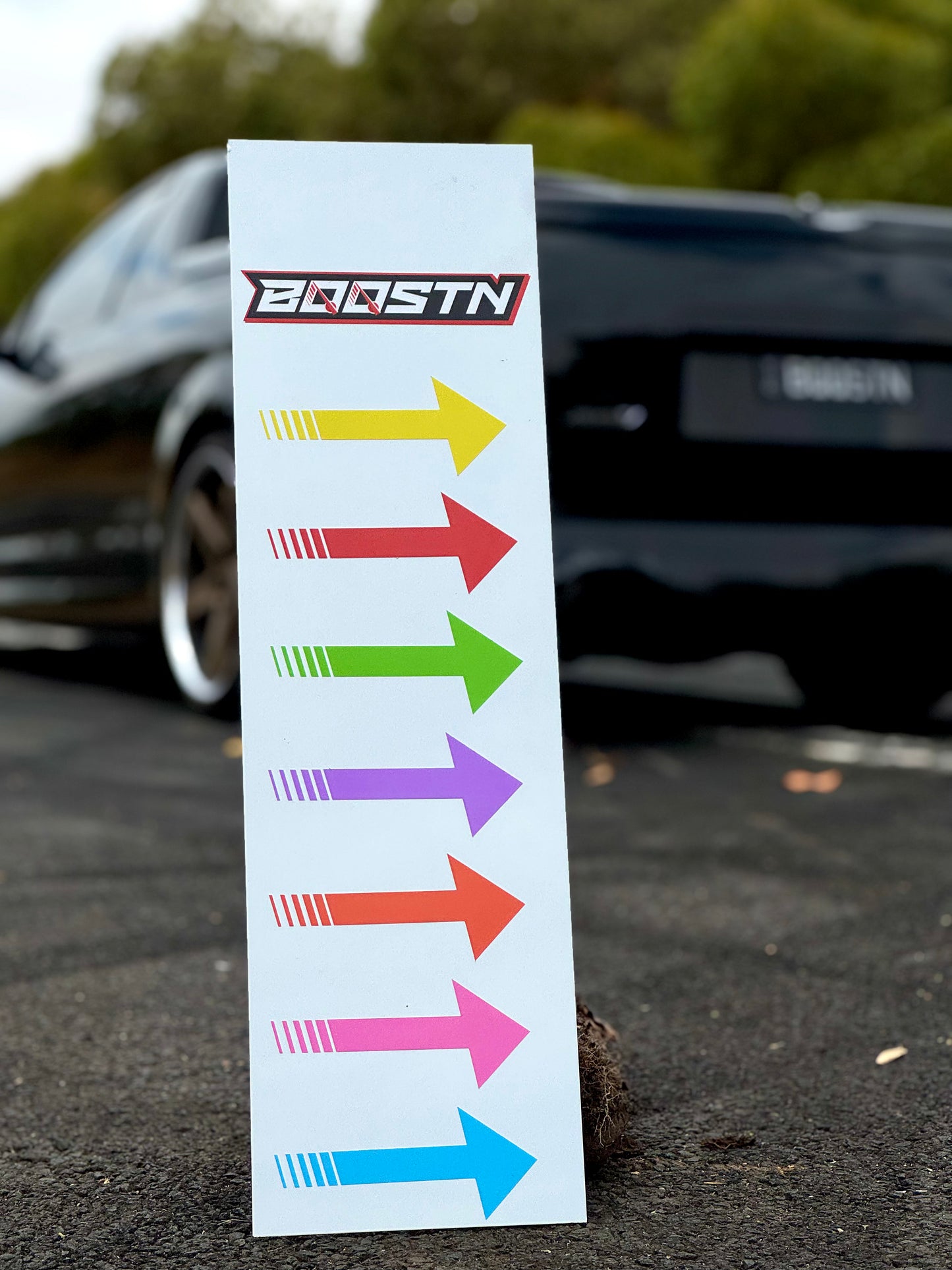 Keep Left | Mirrored Windshield Banner