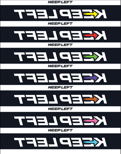 Keep Left | Mirrored Windshield Banner
