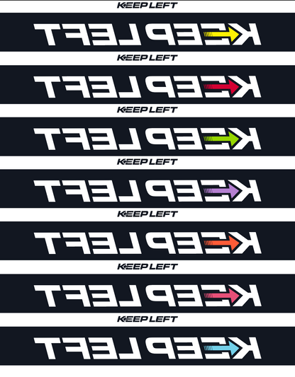 Keep Left | Mirrored Windshield Banner