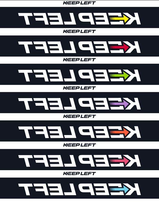Keep Left | Mirrored Windshield Banner
